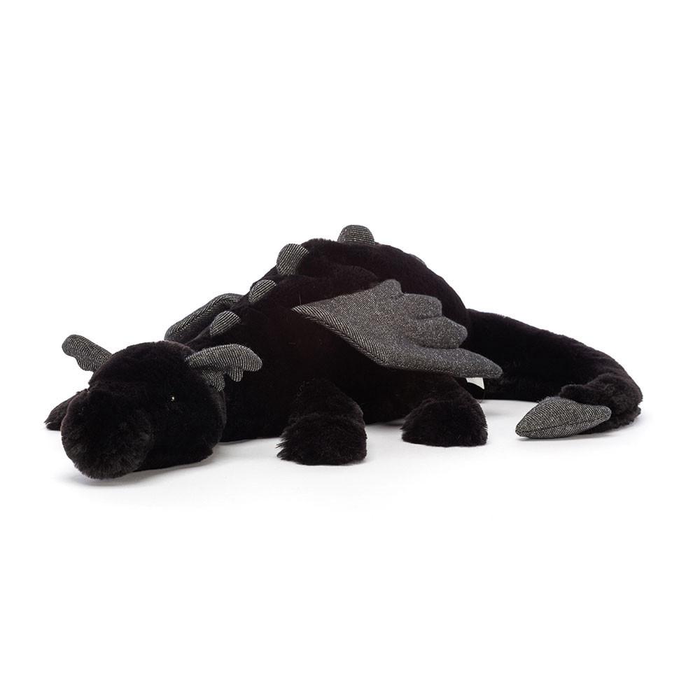 Peluche Jellycat Onyx Dragon,12cm x 14cm x 50cm Pretas | Portugal  XQVWE-3086