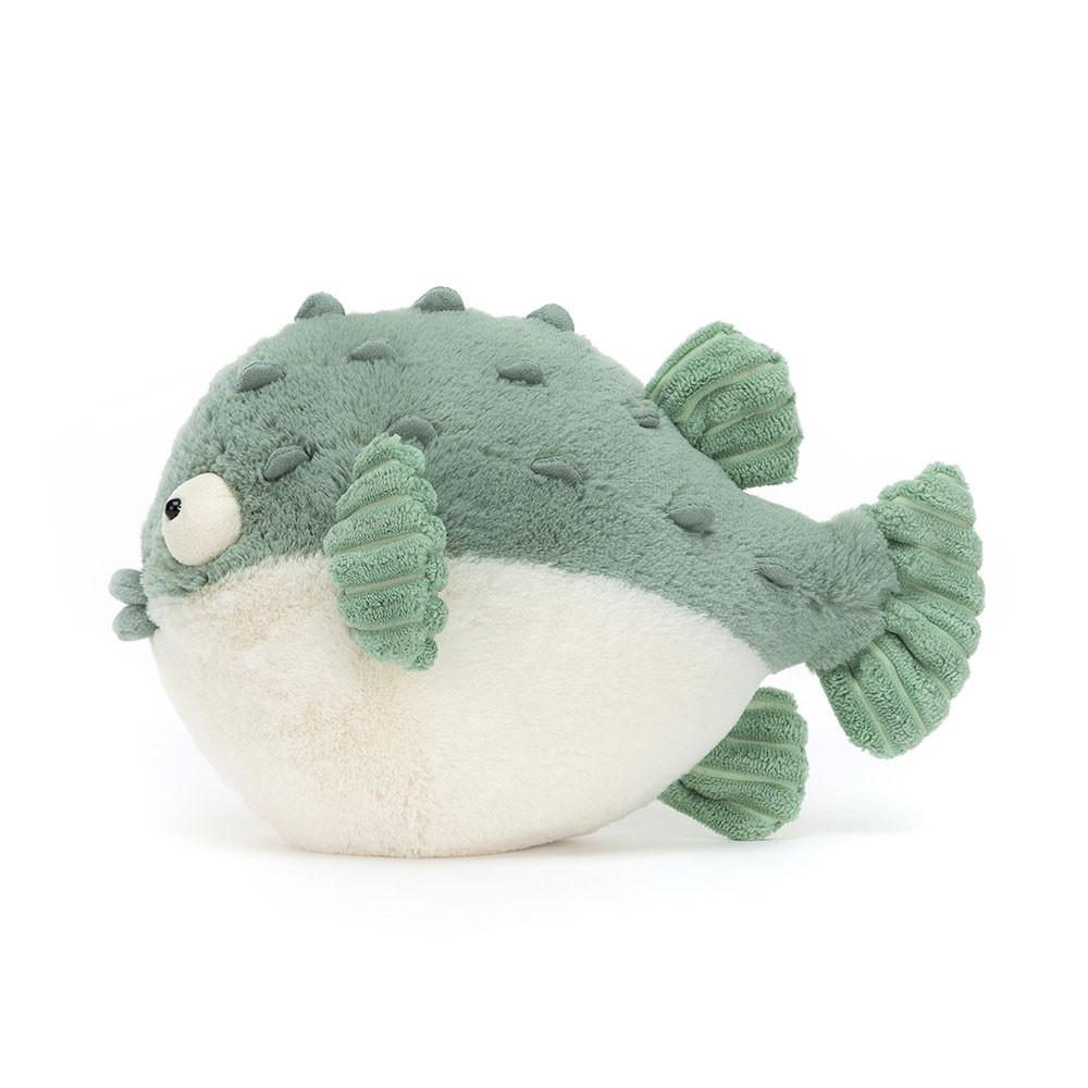 Peluche Jellycat Pacey Pufferfish,16cm x 12cm x 23cm Verdes | Portugal  RXIKM-5342