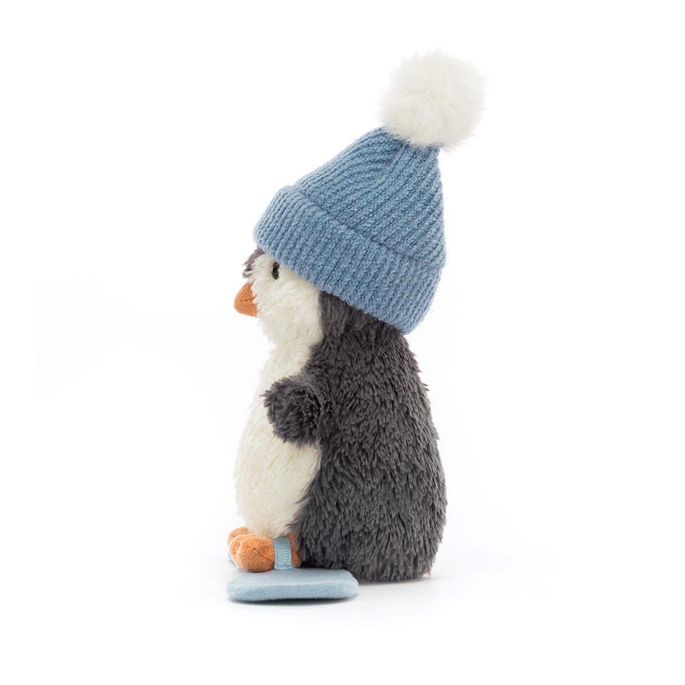 Peluche Jellycat Peanut Penguin Snowboarding,12cm x 18cm x 4cm Pretas | Portugal  OHXYW-9473