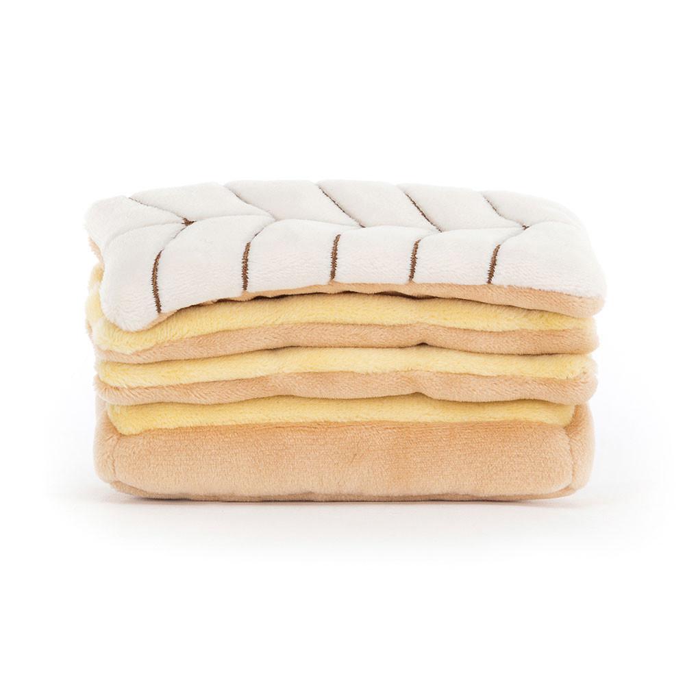 Peluche Jellycat Pretty Patisserie Mille Feuille,6cm x 10cm x 5cm Bege | Portugal  AWKIZ-8972