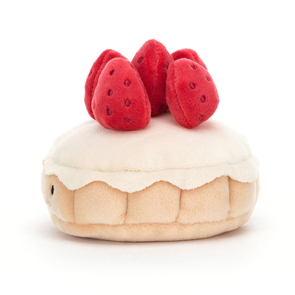 Peluche Jellycat Pretty Patisserie Tarte Aux Fraises,7cm x 10cm x 10cm Bege | Portugal  YPBEF-8347