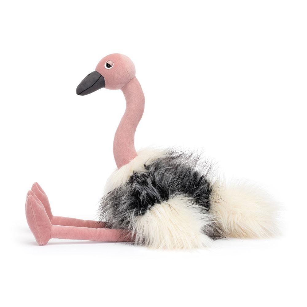 Peluche Jellycat Ramonda Ostrich,55cm x 15cm x 15cm Rosa | Portugal  WCLAP-8460