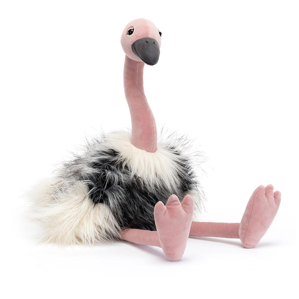 Peluche Jellycat Ramonda Ostrich,55cm x 15cm x 15cm Rosa | Portugal  WCLAP-8460
