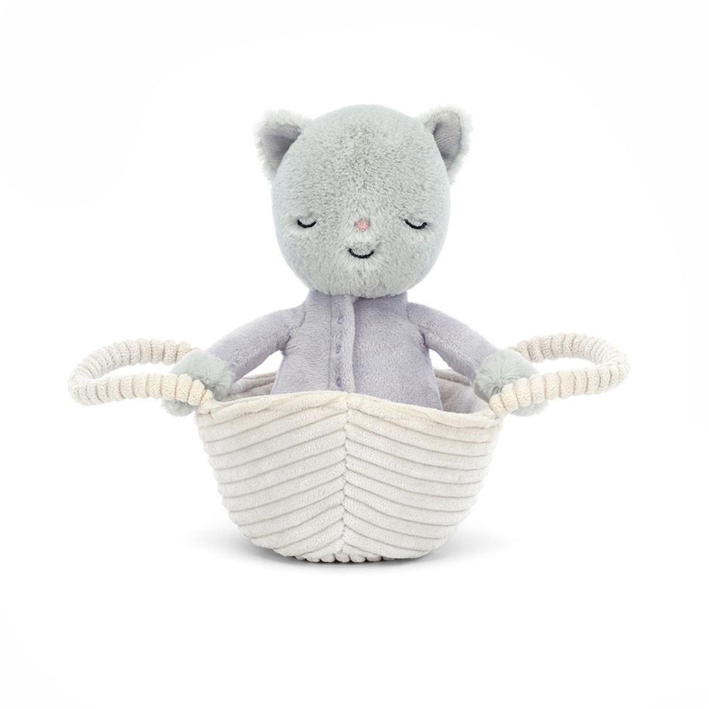 Peluche Jellycat Rock-a-Bye Kitten,12cm x 9cm x 20cm Cinzentas | Portugal  EIFTY-5731