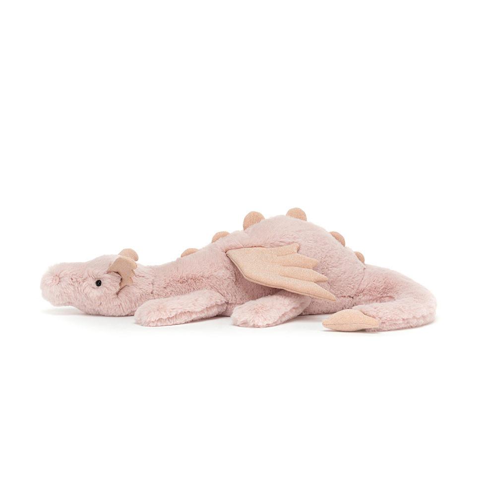 Peluche Jellycat Rose Dragon,4.7in x 5.5in x 19.7in Rosa | Portugal  UNAVT-9806