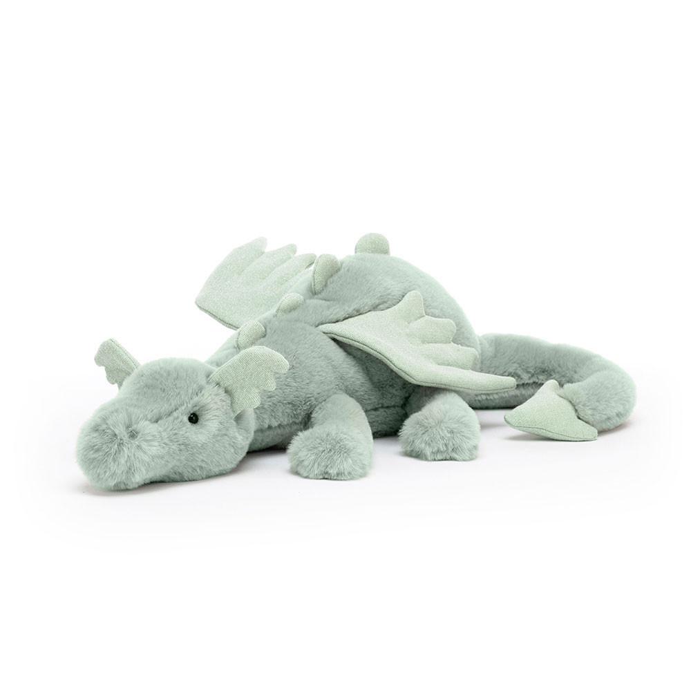 Peluche Jellycat Sage Dragon,12cm x 14cm x 50cm Verdes | Portugal  TKVSA-4561