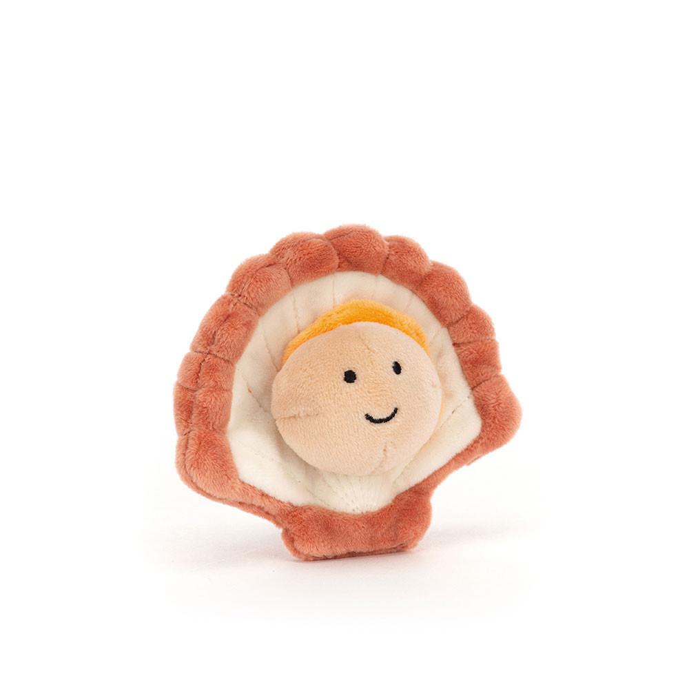 Peluche Jellycat Sensational Seafood Scallop,9cm x 11cm x 4cm Marrom | Portugal  EBUYF-0859