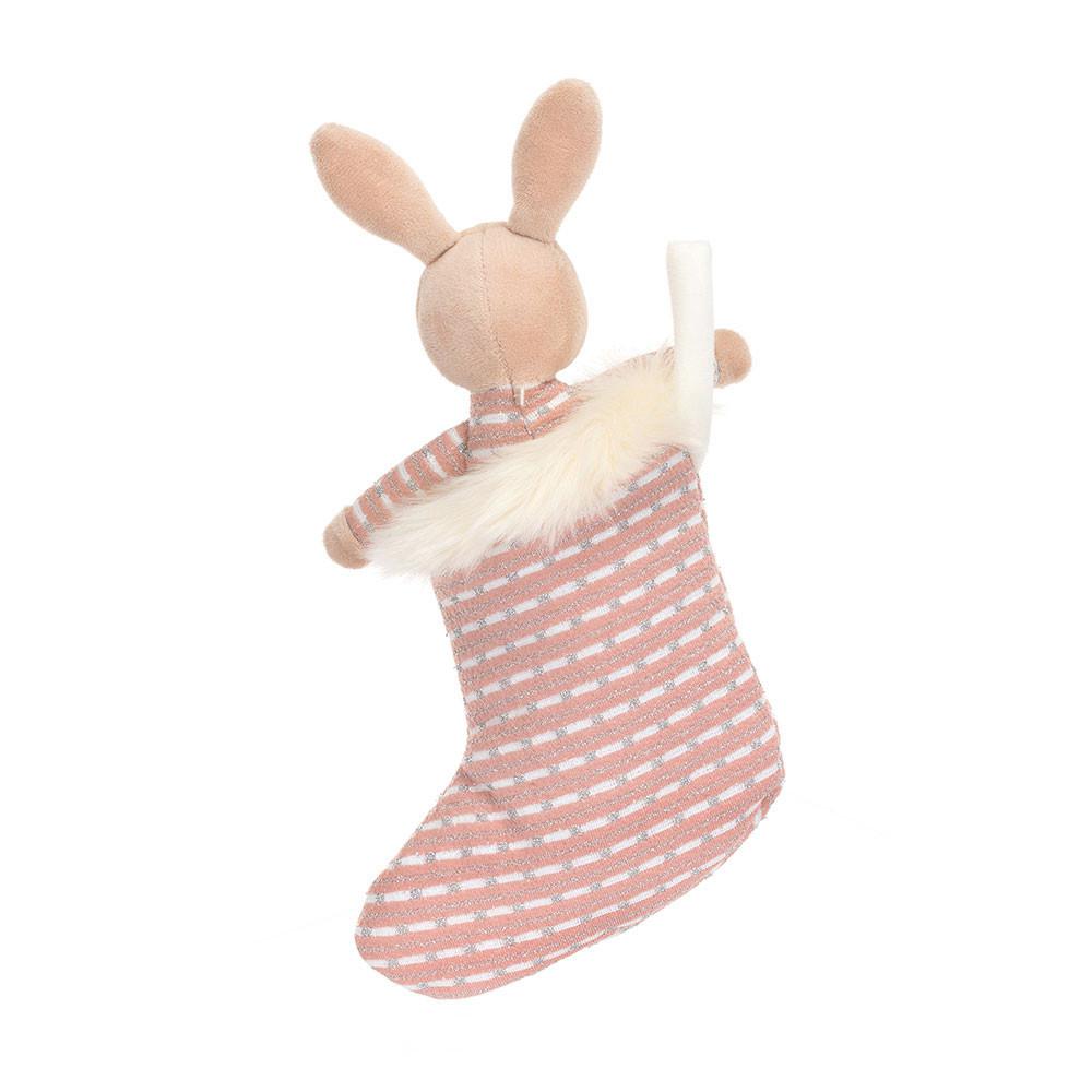 Peluche Jellycat Shimmer Stocking Coelhinha,20cm x 9cm x 2cm Bege | Portugal  JNHYC-8475