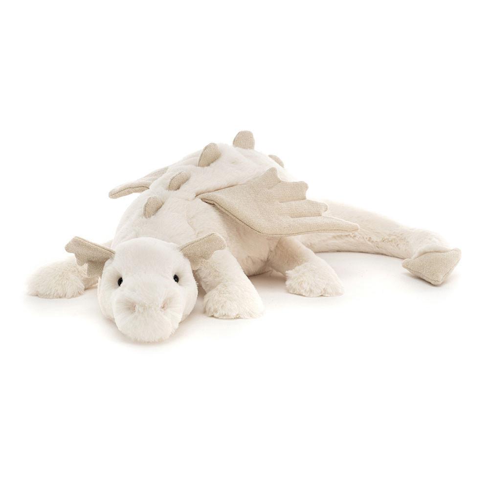 Peluche Jellycat Snow Dragon,8cm x 8cm x 30cm Branco | Portugal  GLTRD-9142