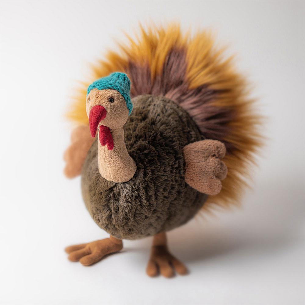 Peluche Jellycat Theo Turkey,29cm x 14cm x 20cm Marrom | Portugal  MBWGV-5607
