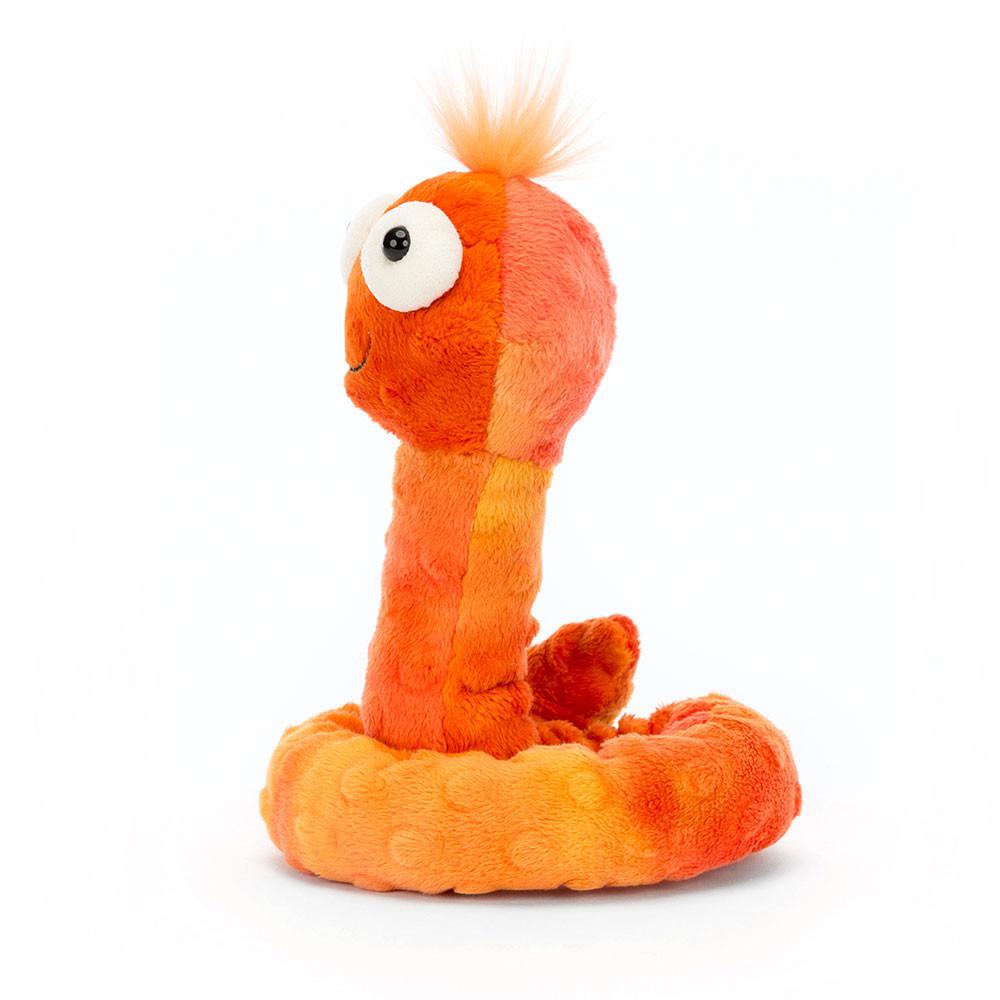 Peluche Jellycat Winston Worm,16cm x 8cm x 10cm Laranja | Portugal  SLMGX-9175