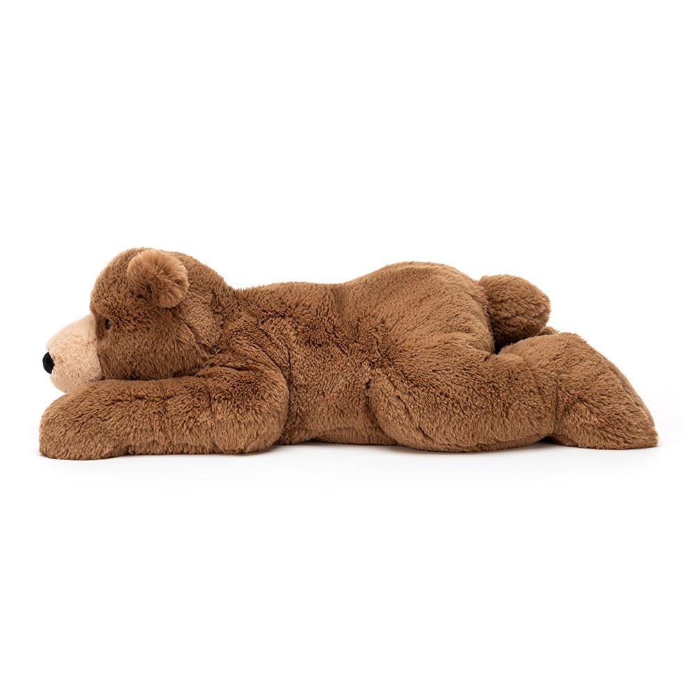 Peluche Jellycat Woody Bear Lying,18cm x 19cm x 47cm Marrom | Portugal  XFICV-9362