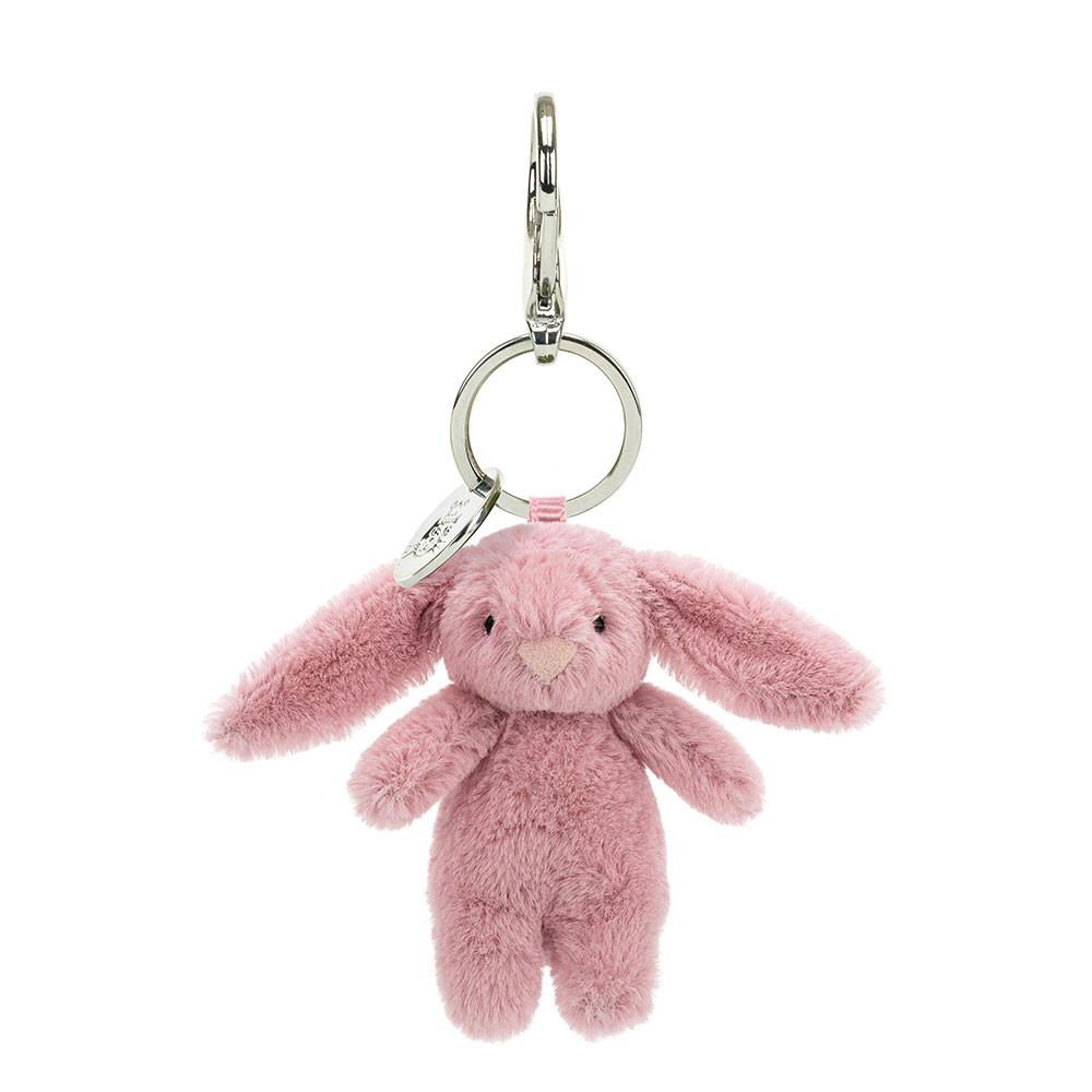 Porta-Chaves Jellycat Bashful Coelhinha Tulip,15cm x 4cm x 3cm Rosa | Portugal  CWHNS-6239