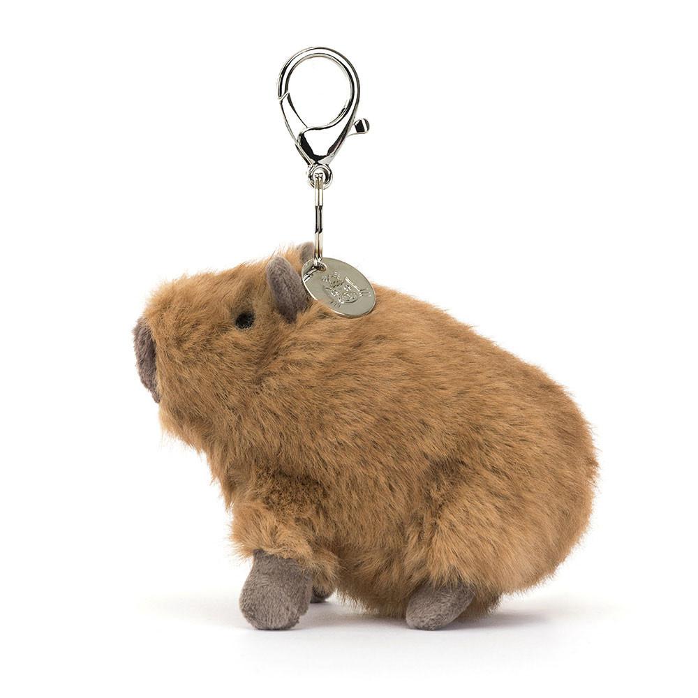 Porta-Chaves Jellycat Clyde Capybara,14cm x 6cm x 10cm Marrom | Portugal  OMPED-9780