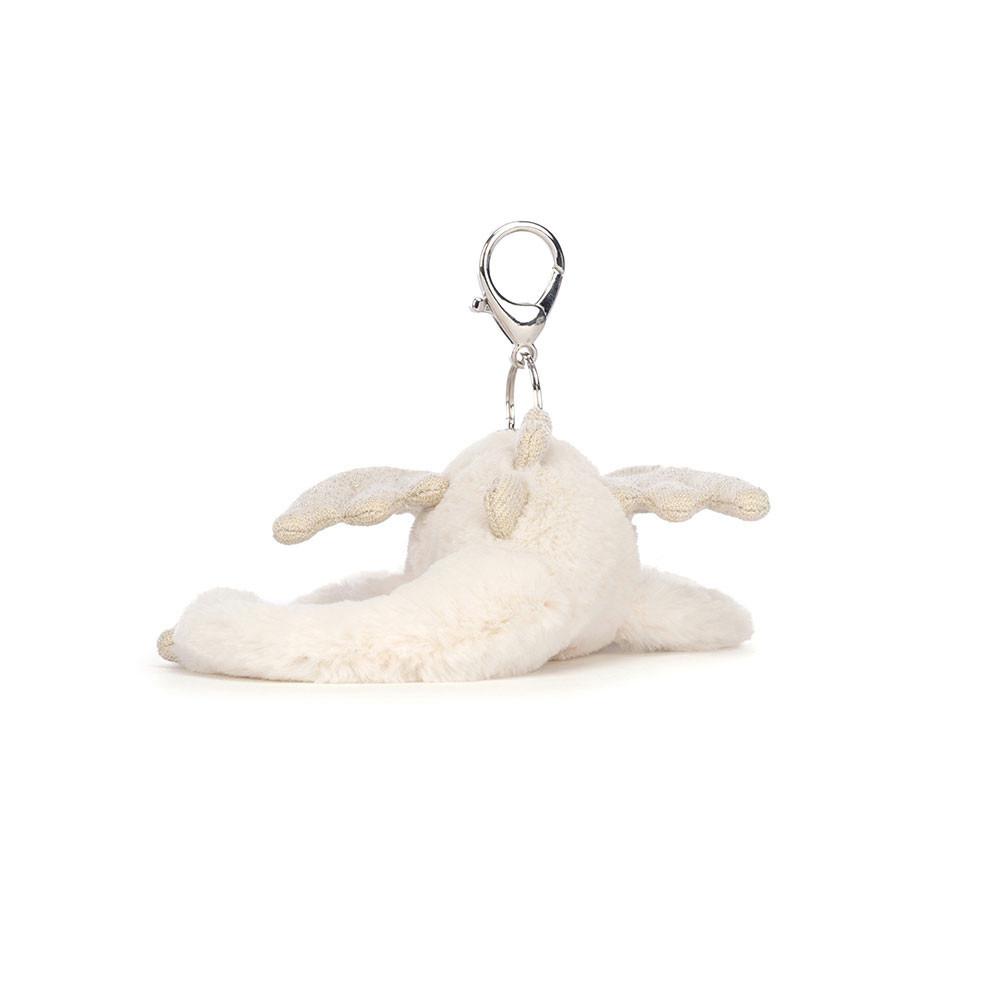Porta-Chaves Jellycat Snow Dragon,12cm x 8cm x 22cm Branco | Portugal  FRPHE-6025